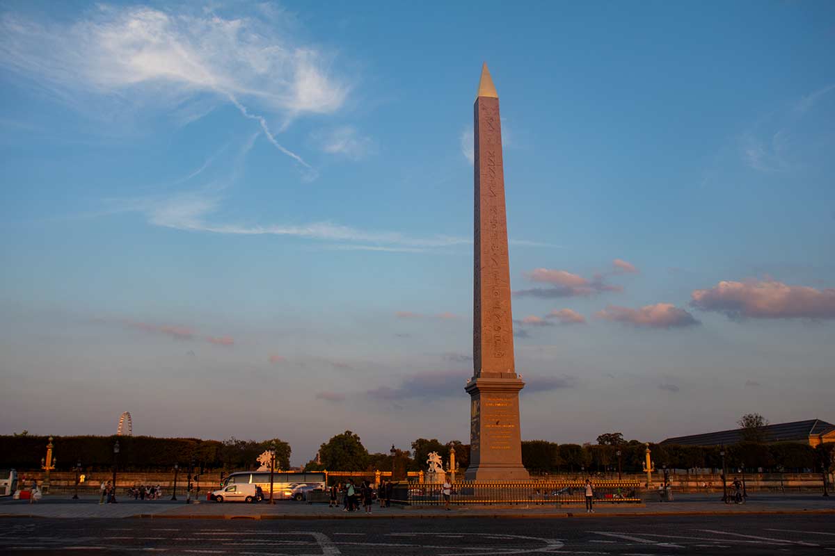 image of Luxor obelisk place de la Concorde Paris france