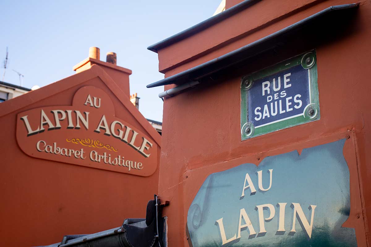 image of au Lapin agile cabaret Montmartre Paris france